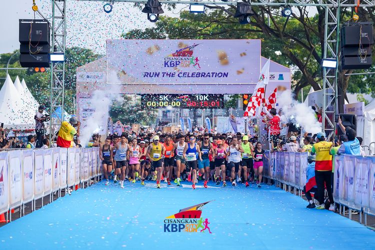 Race photo from CISANGKAN KBP CITY RUN 2025