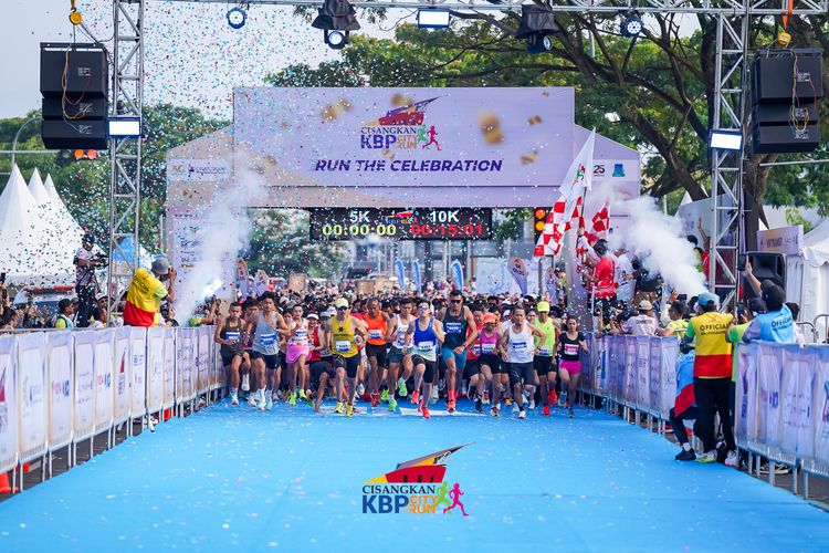 Race photo from CISANGKAN KBP CITY RUN 2025