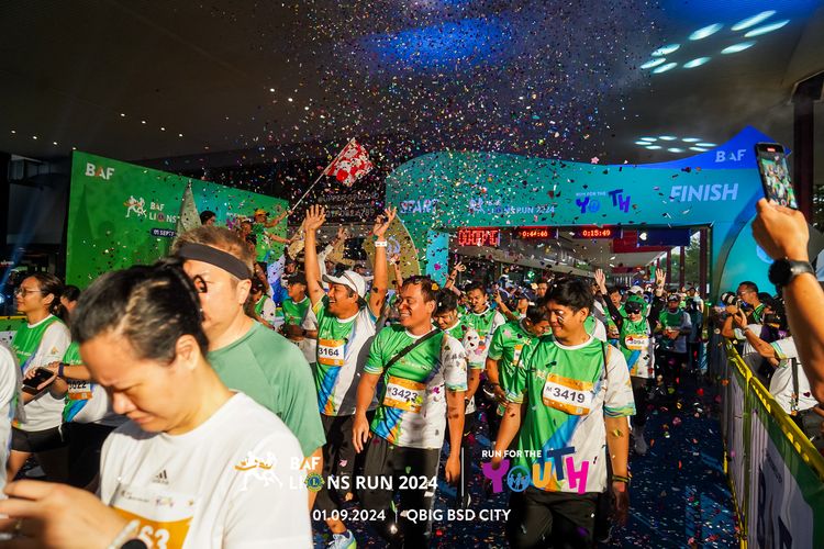 Race photo from BAF LIONS RUN 2024