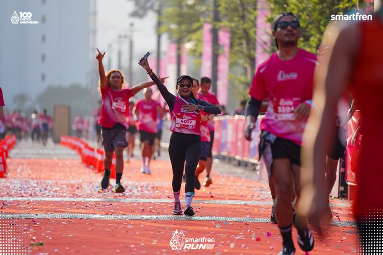 Race photo from Smartfren Run 2025 