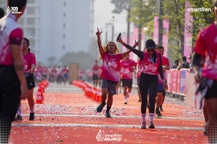 Race photo from Smartfren Run 2025 