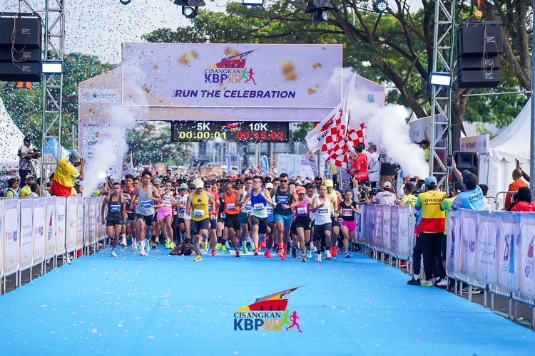 Race photo from CISANGKAN KBP CITY RUN 2025