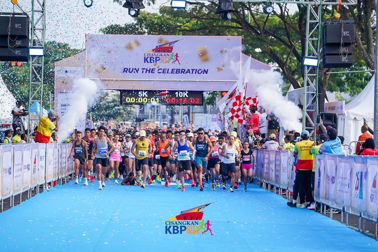 Race photo from CISANGKAN KBP CITY RUN 2025