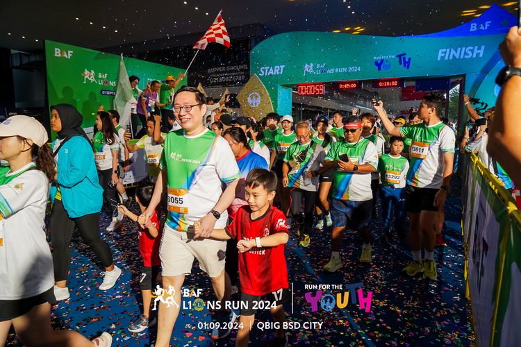 Race photo from BAF LIONS RUN 2024