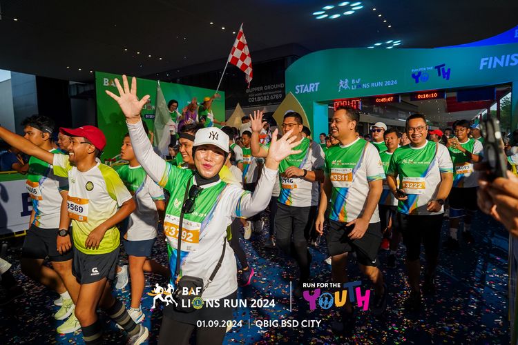 Race photo from BAF LIONS RUN 2024