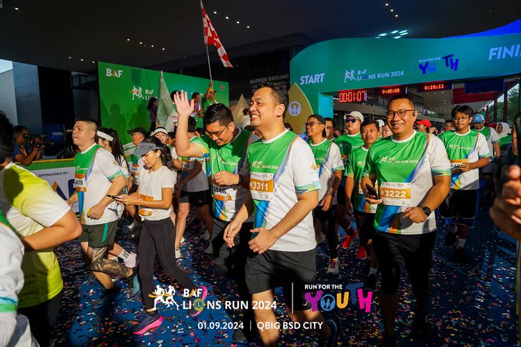 Race photo from BAF LIONS RUN 2024