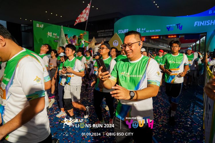 Race photo from BAF LIONS RUN 2024