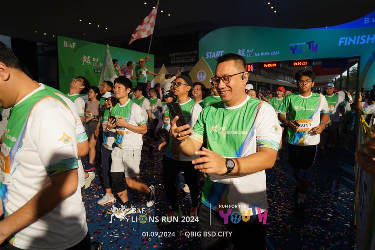 Race photo from BAF LIONS RUN 2024