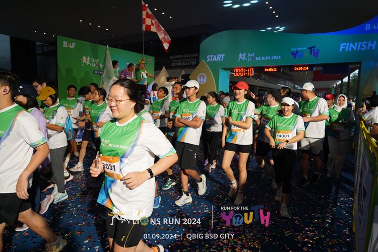 Race photo from BAF LIONS RUN 2024