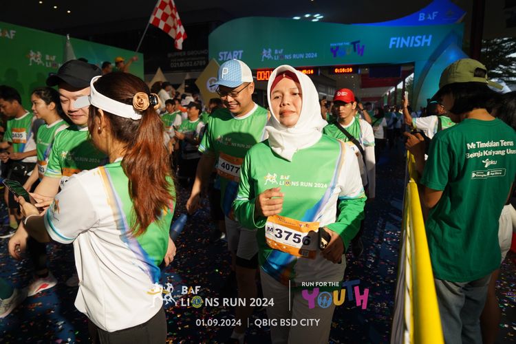 Race photo from BAF LIONS RUN 2024