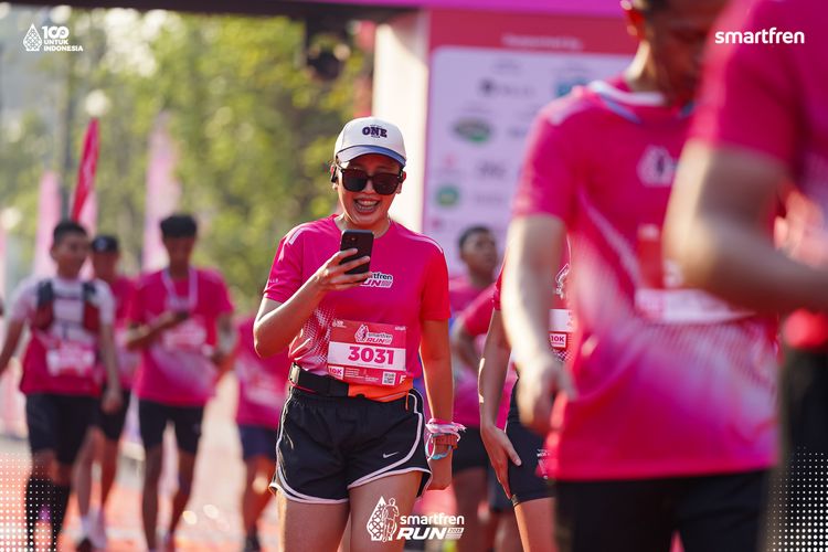 Race photo from Smartfren Run 2025 