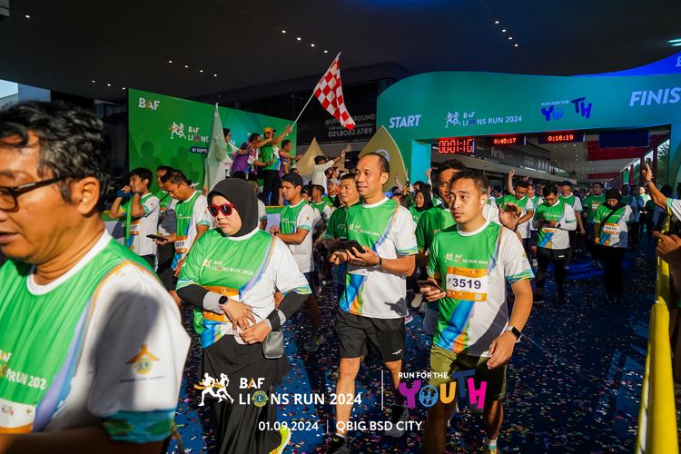 Race photo from BAF LIONS RUN 2024