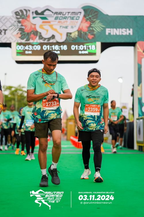 Race photo from Arutmin Borneo Run 2024