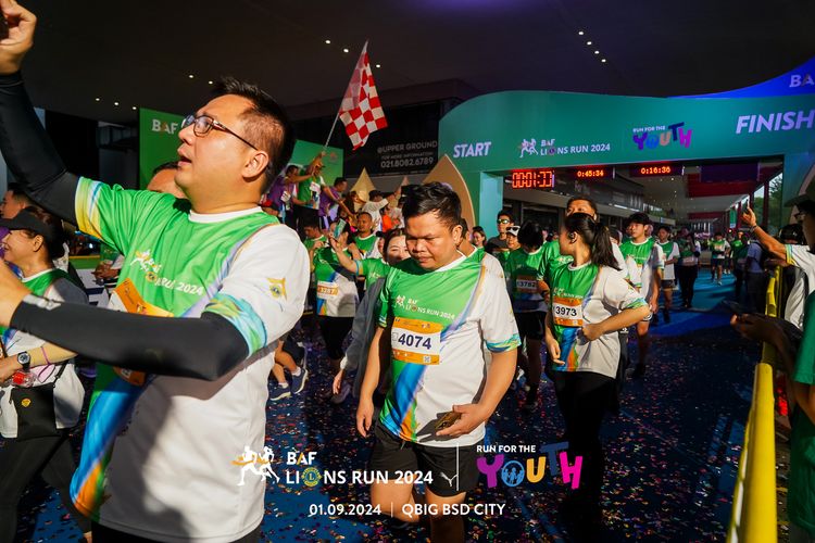 Race photo from BAF LIONS RUN 2024