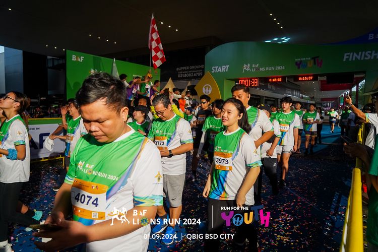 Race photo from BAF LIONS RUN 2024