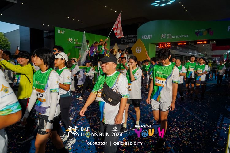 Race photo from BAF LIONS RUN 2024
