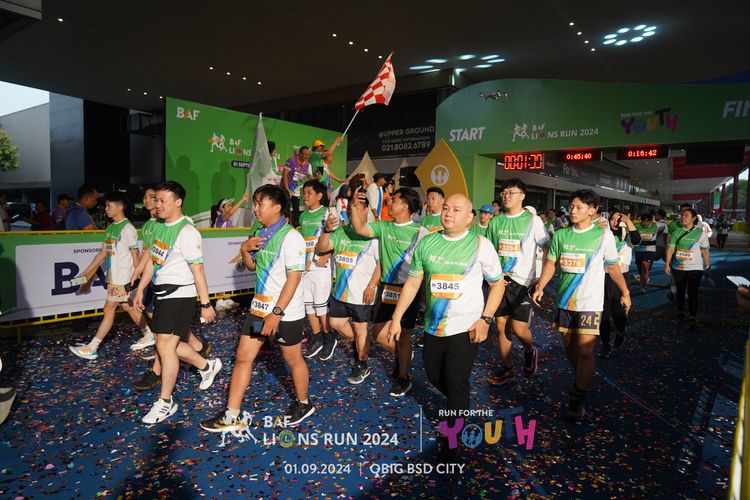 Race photo from BAF LIONS RUN 2024