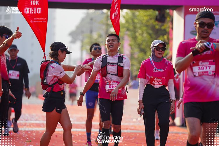 Race photo from Smartfren Run 2025 
