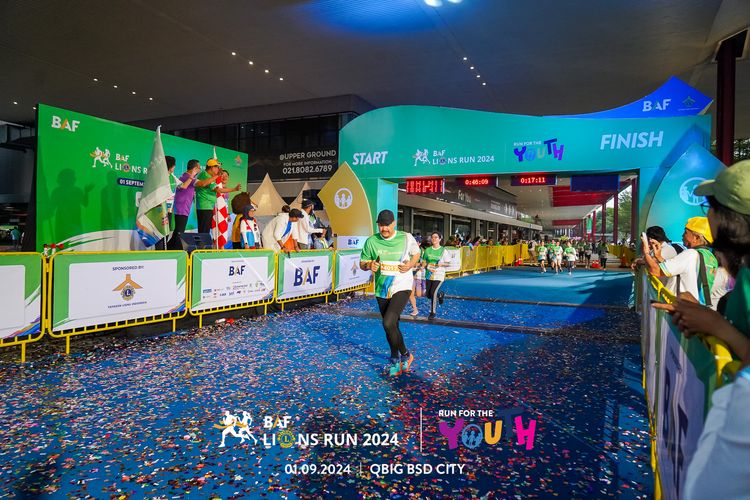 Race photo from BAF LIONS RUN 2024