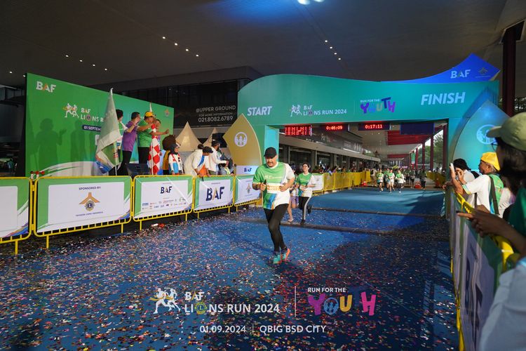 Race photo from BAF LIONS RUN 2024