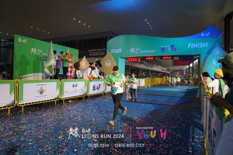 Race photo from BAF LIONS RUN 2024