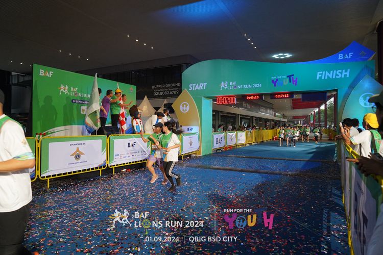Race photo from BAF LIONS RUN 2024