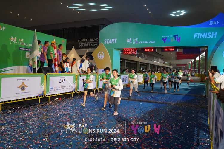 Race photo from BAF LIONS RUN 2024