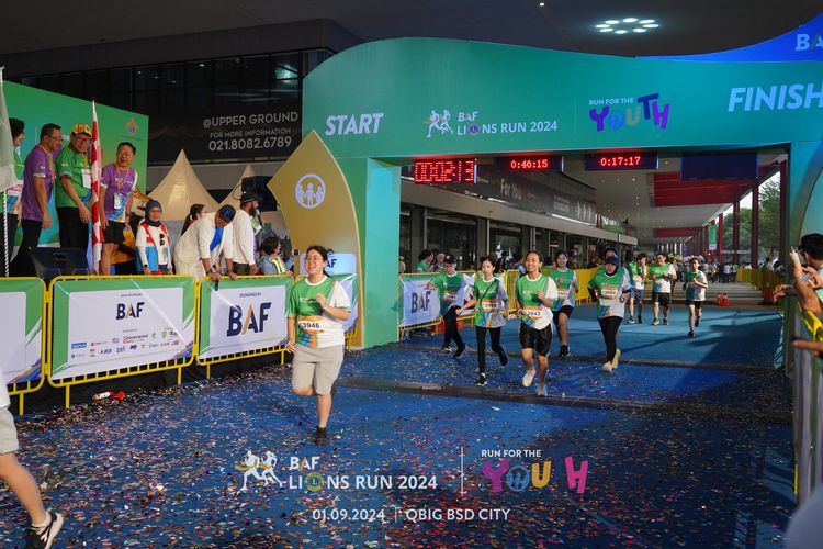 Race photo from BAF LIONS RUN 2024