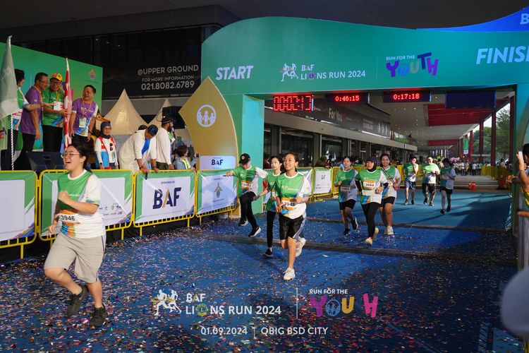 Race photo from BAF LIONS RUN 2024