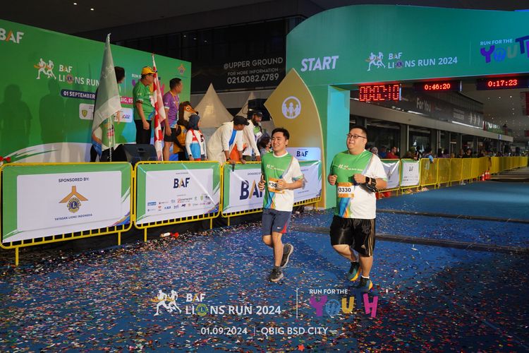 Race photo from BAF LIONS RUN 2024