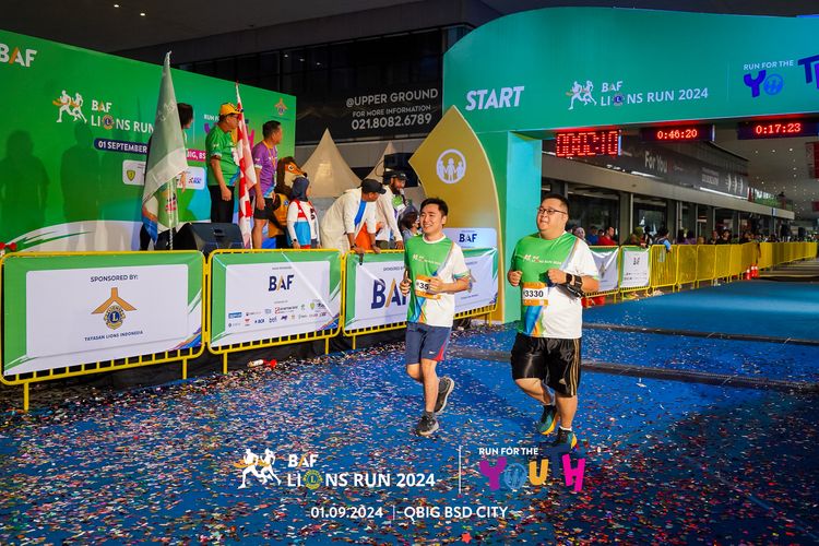 Race photo from BAF LIONS RUN 2024