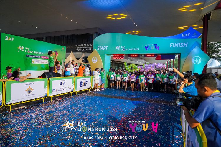 Race photo from BAF LIONS RUN 2024