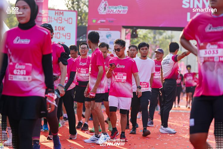 Race photo from Smartfren Run 2025 