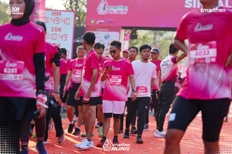 Race photo from Smartfren Run 2025 