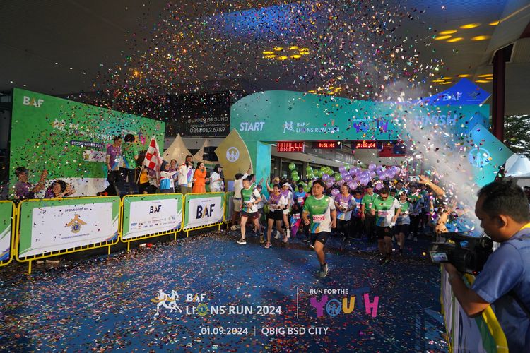 Race photo from BAF LIONS RUN 2024
