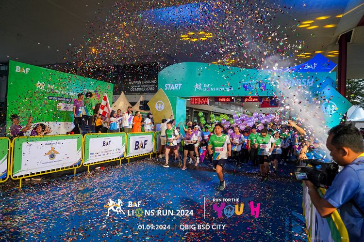 Race photo from BAF LIONS RUN 2024