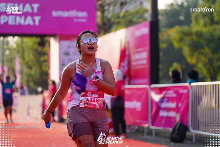 Race photo from Smartfren Run 2025 