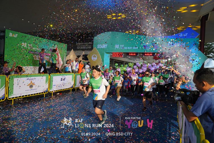 Race photo from BAF LIONS RUN 2024