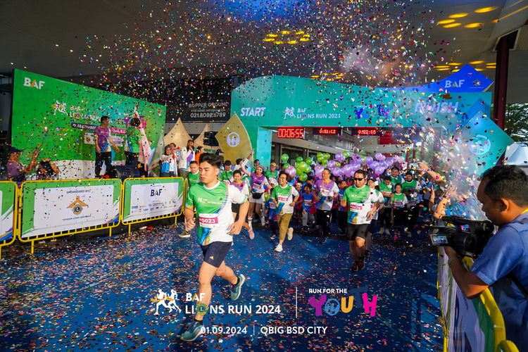 Race photo from BAF LIONS RUN 2024