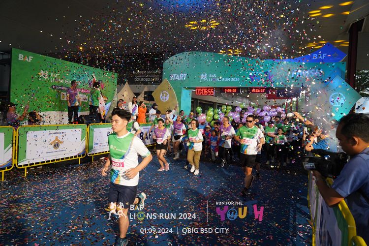 Race photo from BAF LIONS RUN 2024