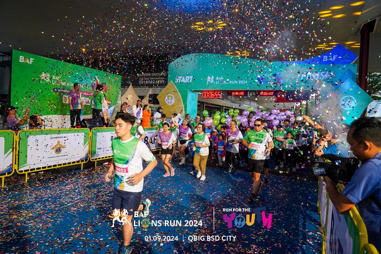 Race photo from BAF LIONS RUN 2024