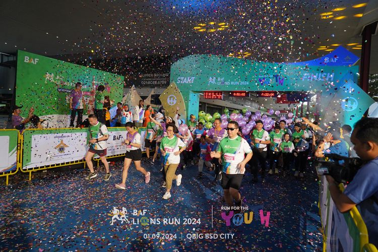 Race photo from BAF LIONS RUN 2024