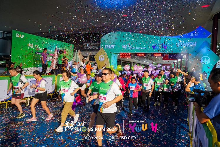 Race photo from BAF LIONS RUN 2024
