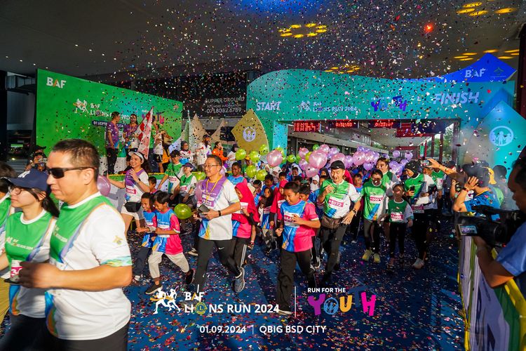 Race photo from BAF LIONS RUN 2024