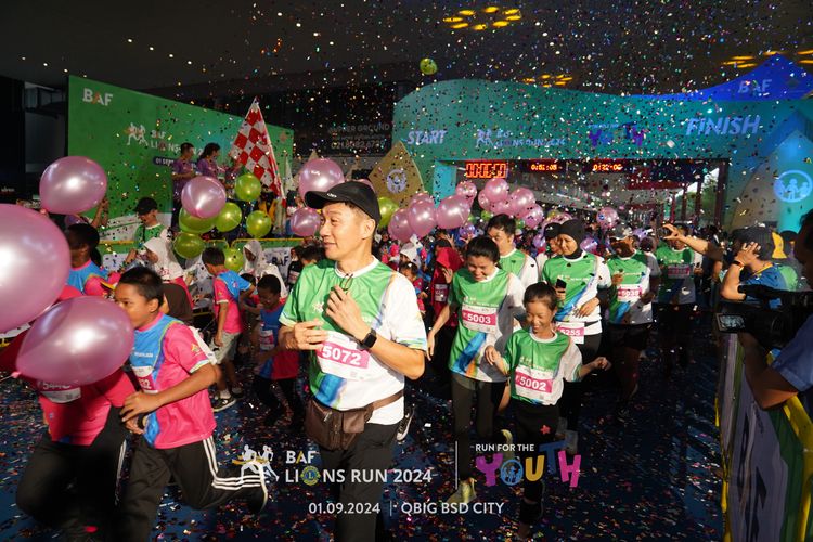 Race photo from BAF LIONS RUN 2024