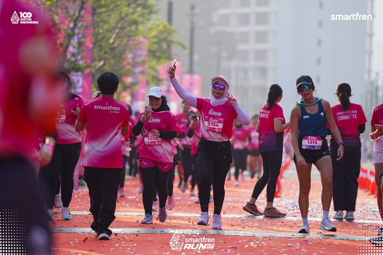 Race photo from Smartfren Run 2025 