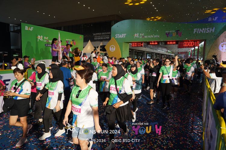 Race photo from BAF LIONS RUN 2024