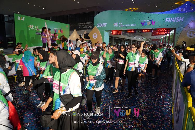 Race photo from BAF LIONS RUN 2024