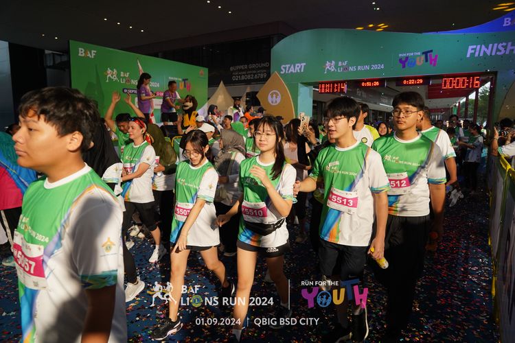 Race photo from BAF LIONS RUN 2024