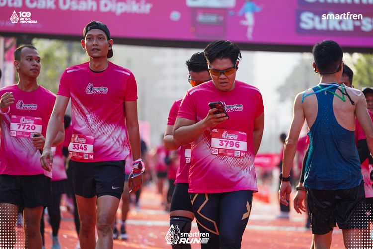Race photo from Smartfren Run 2025 